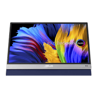 Монитор ASUS 13.3" MQ13AH OLED USB-Portable Monitor, 1920x1080, 5ms, 250cd/m2, 1000:1, 178°/178°, Mini-HDMI, USB Type-C, HDR10, 60Hz, Pivot Auto-Rotate, Antibacterial treatment, DarkGray, 90LM07EV-B01170 - фото 2