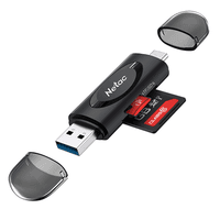 Кардридер Netac card reader WK14, USB3.0+Type-C to mSD/SD, Black (repl. NT09WK14-30BK) (незначительное повреждение коробки) - фото 3