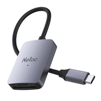 Кард-ридер Netac Flash WK12/серый/SD/SDHC/SDXC/microSD/microSDHC/microSDXC/USB 3.0 Type-C/пластик - фото 10
