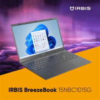 Ноутбук IRBIS Breeze 15NBC1015 Intel N100 15.6"LCD 1920*1080 IPS,8GB LPDDR 5 4800+256GB SSD,AC wifi,camera: 2MP,5000mha battery,USB TYPE C,Windows 11 Pro RUS/plastic/Gre (потертости, скол на верхней крышке) - фото 6