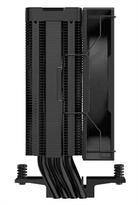 Кулер для процессора DEEPCOOL AG400 DIGITAL BK LGA1700/1200/115X/AM5/AM4 (9шт/кор, TDP 220W, PWM, Fan 120mm, 4 тепл. трубки, черный) RET (R-AG400-BKNDMN-G-2) - фото 3