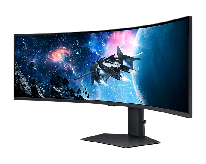 Монитор Samsung 49" Odyssey G9 G95C S49CG954EI Curved (VA 32:9 5120x1440x240Hz 1ms 450cd 2500:1 178/178 1,07B DP; HDMIx2 USB3.0x2 HAS Tilt Swiv VESA Black (существенное повреждение коробки)