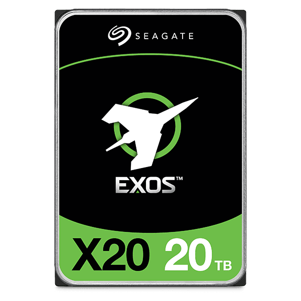 Жесткий диск Seagate Exos X20 HDD 3.5" SAS 20Tb, 7200 rpm, 256Mb buffer, 512e/4Kn, CMR, ST20000NM002D, 1 year