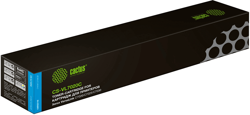 CACTUS Картридж лазерный CS-VL7020C голубой 16500 стр для Xerox VersaLink