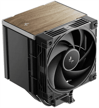 Кулер для процессора DEEPCOOL AK500 G2 LGA1851/1700/1200/115X/AM5/AM4 (9шт/кор, TDP 240W, PWM, Fan 120мм, 5 тепл. трубок, Copper Base, Wood-grain top cover, черный) RET (R-AK500G2-BKNNMN-GJD) - фото 5