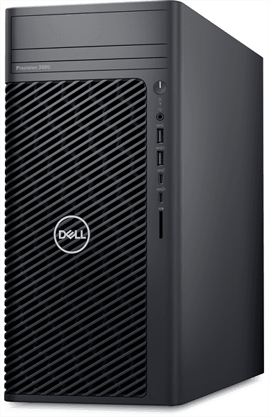 рабочая станция Dell Precision 3680 Tower Core i7-14700 (2,1GHz) 16GB (1x16GB) DDR5, 512GB SSD, Nvidia RTX A2000, 16GB GDDR6, 1000W, TPM, No Optical Drive, Windows 11 Pro Multilang,  1YW