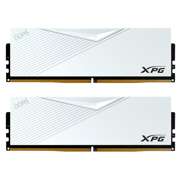 Оперативная память ADATA LANCER DDR5 DIMM 32GB 6400MHz 2*16GB 32-39-39 1.4V WHITE DUAL COLOR BOX