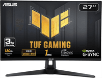 Монитор ASUS 27" TUF Gaming VG27AQ3A IPS 2560x1440 1ms 250cd 180H DP HDMI*2 Black (незначительное повреждение коробки) - фото 4