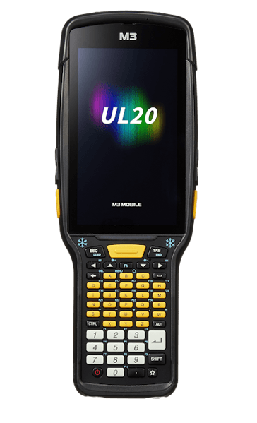 Терминал сбора данных M3 Mobile UL20F Android 10.0 GMS, FHD, 802.11 a/b/g/n/ac, SE5850 ER, Rear Camera, BT, NFC(HF), 4G/64G, 53K, Std Bat for low temp incl & Bullet Proof Film, Hand Strap. Req CRD&PWR