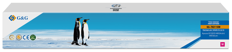 Картридж G&G toner-cartridge для Kyocera ECOSYS M8130cidn/M8124cidn TK-8110M 1T02P3BAX0 6 000 стр. пурпурный гарантия 36 мес.