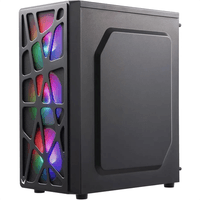 корпус Formula V Line MANA BLACK, ATX, TYPE-C*1, USB2.0*1, USB3.0*1, FRONT 3x120mm FRGB, REAR 1x120mm FRGB - фото 1
