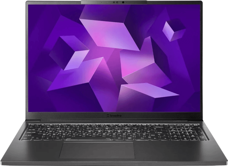 Ноутбук KVADRA NAU LP16 Core Ultra 7 155U,16" FHD (1920x1200) IPS,16Gb DDR5, 512Gb SSD,55Wh,1.5kg,1YW,FHD Webcam,WiFi/BT,LTE, noOS, Графит, МПТ