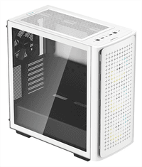 корпус Deepcool CK560 WH без БП, боковое окно (закаленное стекло), 3xARGB LED 120мм вентилятора спереди и 1x140мм вентилятор сзади, белый, ATX (R-CK560-WHAAE4-G-1) - фото 3