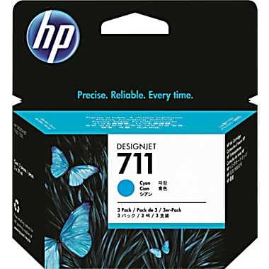  Cartridge HP 711 для DJ T120/T125/T130/T520/T525/T530, голубой (29мл) (незначительное повреждение коробки)