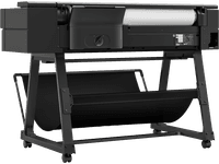 Широкоформатный принтер HP DesignJet T850 Printer (36",4color,2400x1200dpi,1Gb, 25spp A1, 90 A1 p/hr, max r. d 100mm, GigEth/Wi-Fi,stand,mediabin,rollfeed,sheetfeed,tray50 (A3/A4), autocutter, black, repl. F9A29D/F9A29A) - фото 1