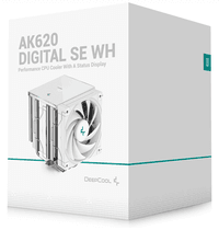 Кулер для процессора DEEPCOOL AK620 DIGITAL SE WH LGA20XX/1700/1200/115X/AM5/AM4 (9шт/кор, TDP 260W, PWM, DUAL Fan 120mm, 6 тепл. трубок, ARGB, белый) RET (R-AK620-WHADMN-GJD) - фото 8