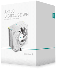Кулер для процессора DEEPCOOL AK400 DIGITAL SE WH LGA1700/1200/115X/AM5/AM4 (18шт/кор, TDP 220W, PWM, Fan 120mm, 4 тепл. трубки, ARGB, белый) RET (R-AK400-WHADMN-GJD) - фото 6