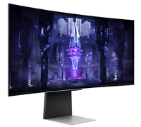 Монитор Samsung 34" Odyssey OLED G8 S34BG850SI Curved OLED 21:9 3440x1440x175Hz 0,03ms 1М:1 250cd 178/178 mini DP; micro HDMI; USB-C (65 Вт) Spk Tilt HAS Pivot VESA Silver - фото 3