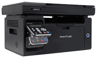 Лазерное многофункциональное устройство Pantum M6500, P/C/S, Mono laser, А4, 22 ppm (max 20000 p/mon), 600 MHz, 1200x1200 dpi, 128 MB RAM, paper tray 150 pages, USB, start. cartridge 1600 pages (black) (потертости, после с/ц) - фото 2
