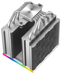 Кулер для процессора DEEPCOOL AK620 DIGITAL SE WH LGA20XX/1700/1200/115X/AM5/AM4 (9шт/кор, TDP 260W, PWM, DUAL Fan 120mm, 6 тепл. трубок, ARGB, белый) RET (R-AK620-WHADMN-GJD) - фото 4