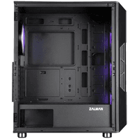 корпус ZALMAN I3 NEO BLACK, ATX, BLACK, FRONT MESH, WINDOW, 2x3.5", 3x2.5", 1xUSB2.0, 2xUSB3.0, FRONT 3x120mm FRGB, REAR 1x120mm FRGB - фото 1