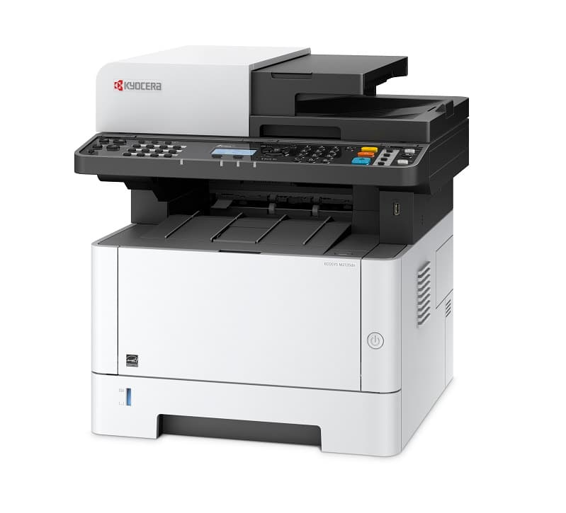 МФУ Kyocera ECOSYS M2135DN,P/S/C, A4, 35 str/min, 1200 dpi, 512 Mb, USB, LAN, duplex, autopod, start toner 1000 str.) (существенное повреждение коробки)