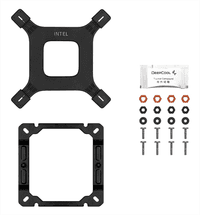 Кулер для процессора DEEPCOOL AG400 DIGITAL BK LGA1700/1200/115X/AM5/AM4 (9шт/кор, TDP 220W, PWM, Fan 120mm, 4 тепл. трубки, черный) RET (R-AG400-BKNDMN-G-2) - фото 5