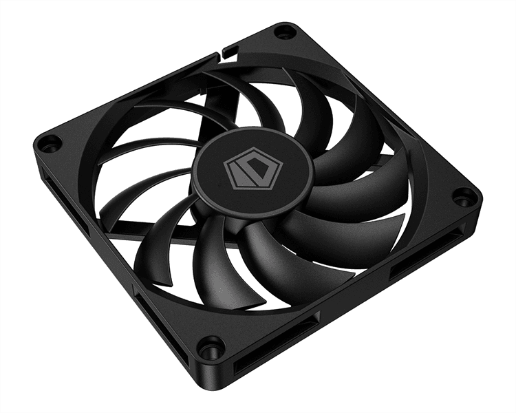 Вентилятор для корпуса ID-COOLING NO-8010-PWM 80x80x10мм (120шт./кор, PWM, 4pin, черный, 800-3000об/мин) BOX