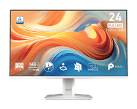 Монитор MSI PRO MP243W E14 23.8" 16:9 FHD(1920x1080) IPS Flat,4ms(GTG),1500:1,100M:1,300nit,178/178,HDMI, DP, Speaker,Tilt,VESA,144Hz,White,1y war-ty - фото 2