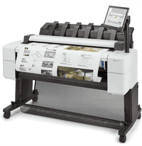 Широкоформатный принтер HP DesignJet T2600dr PS MFP (p/s/c, 36",2400x1200dpi, 3A1ppm, 128GB, HDD500GB, 2rollfeed, autocutteoutput tray,stand, Scanner 36",600dpi, 15,6" touch display, extUSB, GigEth, repl. L2Y26A) - фото 3