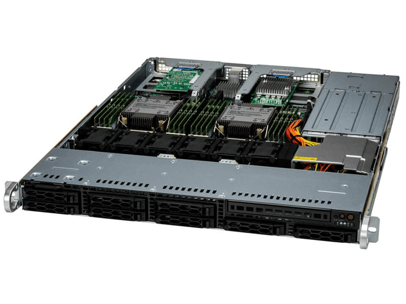 Сервер Supermicro SuperServer 1U 121C-TN2R 2x4514Y/ 4x64Gb/ 1x 480GB SATA/  2x10GbE/ SFT-DCMS-SINGLE