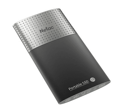 SSD накопитель Netac Z9 250GB USB 3.2 Gen 2 Type-C External SSD, R/W up to 550MB/480MB/s,with USB-C to USB-A cable and USB-A to USB-C adapter 3Y wty