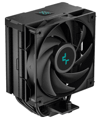 Кулер для процессора DEEPCOOL AG400 DIGITAL BK LGA1700/1200/115X/AM5/AM4 (9шт/кор, TDP 220W, PWM, Fan 120mm, 4 тепл. трубки, черный) RET (R-AG400-BKNDMN-G-2) - фото 1