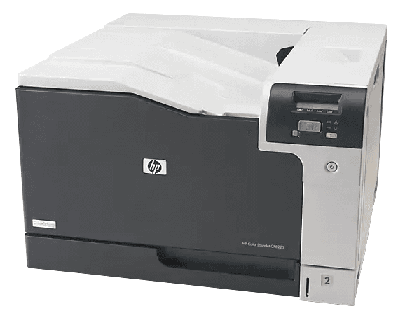 Принтер HP Color LaserJet Professional CP5225n (A3, 600dpi, 20(20)ppm, 192Mb, 2trays 250+100, USB/LAN) (скол снизу.)