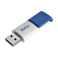 Netac USB Drive 64GB U182 Blue USB3.0,retractable [NT03U182N-064G-30BL] - фото 2
