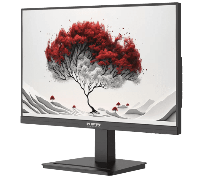 Монитор RDW2401K 1920x1080(FHD)IPS120Hz 5мс 178°/178 300cd 1000:1 VGA HDMI DP Рег. по высоте, Портретный режим, Поворот вокруг своей оси(лево/право), Наклон, Внутренний БП, Динамики, черный, VESA 100*100, МПТ