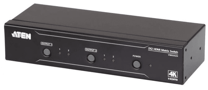 Матричный коммутатор Aten ProAV green: 2x2 4K HDMI Матричный коммутатор