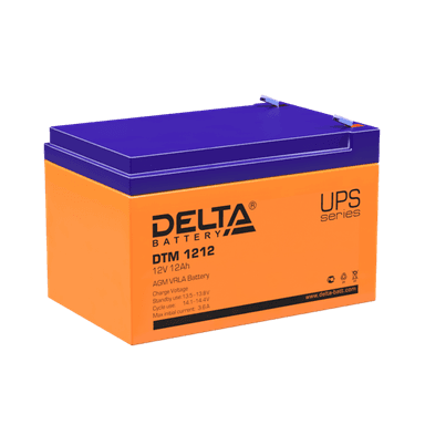 Батарея ИБП Delta DTM 1212 Delta Аккумуляторная батарея для ИБП DTM 1212 (12V / 12Ah) (4614010050008)