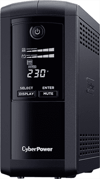 Источник бесперебойного питания Cyberpower VP700EILCD Line-Interactive 700VA/390W USB/RS-232/RJ11/45 (6 IEC С13) (после тестирования) - фото 2