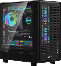 корпус Formula V Line Air Mesh G2 Black, MATX, USB3.0*2, FRONT 2x120mm FRGB, REAR 1x120mm FRGB - фото 2