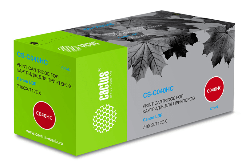 Картридж лазерный CACTUS CS-C040HC blue ((10000стр.) для Canon LBP 710CX/712CX I-Sensys) (CS-C040HC)
