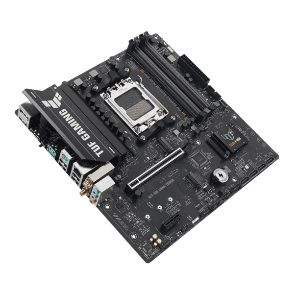 Материнская плата ASUS TUF GAMING A620AM-PLUS WIFI, AM5, A620A, 4*DDR5, 4*SATA, 2*M.2, 2*USB 3.2, 4*USB 2.0, 1*PCIx16, 1*PCIx1, 2*DP+HDMI, mATX; 90MB1MZ0-M0EAY0