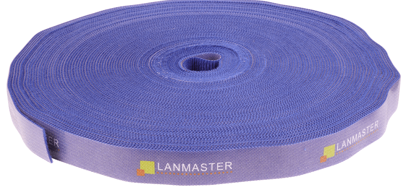 Хомут-липучка Lanmaster LAN-VCM30M-BL 30000x20мм (упак:1шт) нейлон/полиэтилен внутри помещений синий