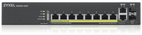 Коммутатор/ ZYXEL NebulaFlex Pro GS2220-10HP Hybrid L2 PoE+ Switch, 19 "rack, 8xGE PoE+, 2xCombo (SFP / RJ-45), 180W PoE Budget, Standalone / Cloud Management - фото 2