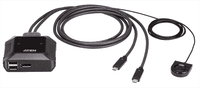 Переключатель ATEN 2-Port USB-C 4K DisplayPort Cable KVM Switch - фото 1