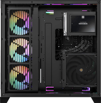 корпус Formula V Line Crystal Z6 Black, ATX, Left & Front & Bevel side Tempered Glass, TYPE-C*1, USB3.0*2 - фото 3
