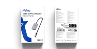 Кард-ридер Netac Flash WK12/серый/SD/SDHC/SDXC/microSD/microSDHC/microSDXC/USB 3.0 Type-C/пластик - фото 6