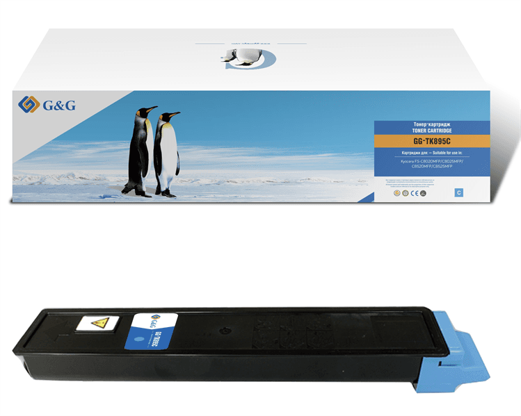Картридж лазерный G&G GG-TK895C голубой (6000 стр.) для Kyocera Mita FS C8020/C8020MFP/C8025/C8025MFP/C8520/C8520MFP/C8525/C8525MFP