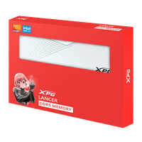 Оперативная память ADATA LANCER DDR5 DIMM 32GB 6400MHz 2*16GB 32-39-39 1.4V WHITE DUAL COLOR BOX - фото 2