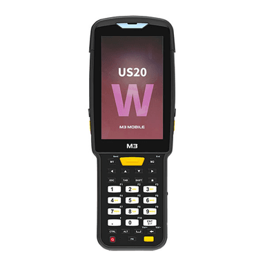 Терминал сбора данных M3 Mobile US20W Android 10.0 GMS, WVGA, 802.11 a/b/g/n/ac, SE4750 2D (SS), Rear Camera, BT, GPS, NFC(HF), 4G/64G, 30K, Incl Ext Bat, Bullet Proof Film, Hand Strap. Req CRD&PWR
